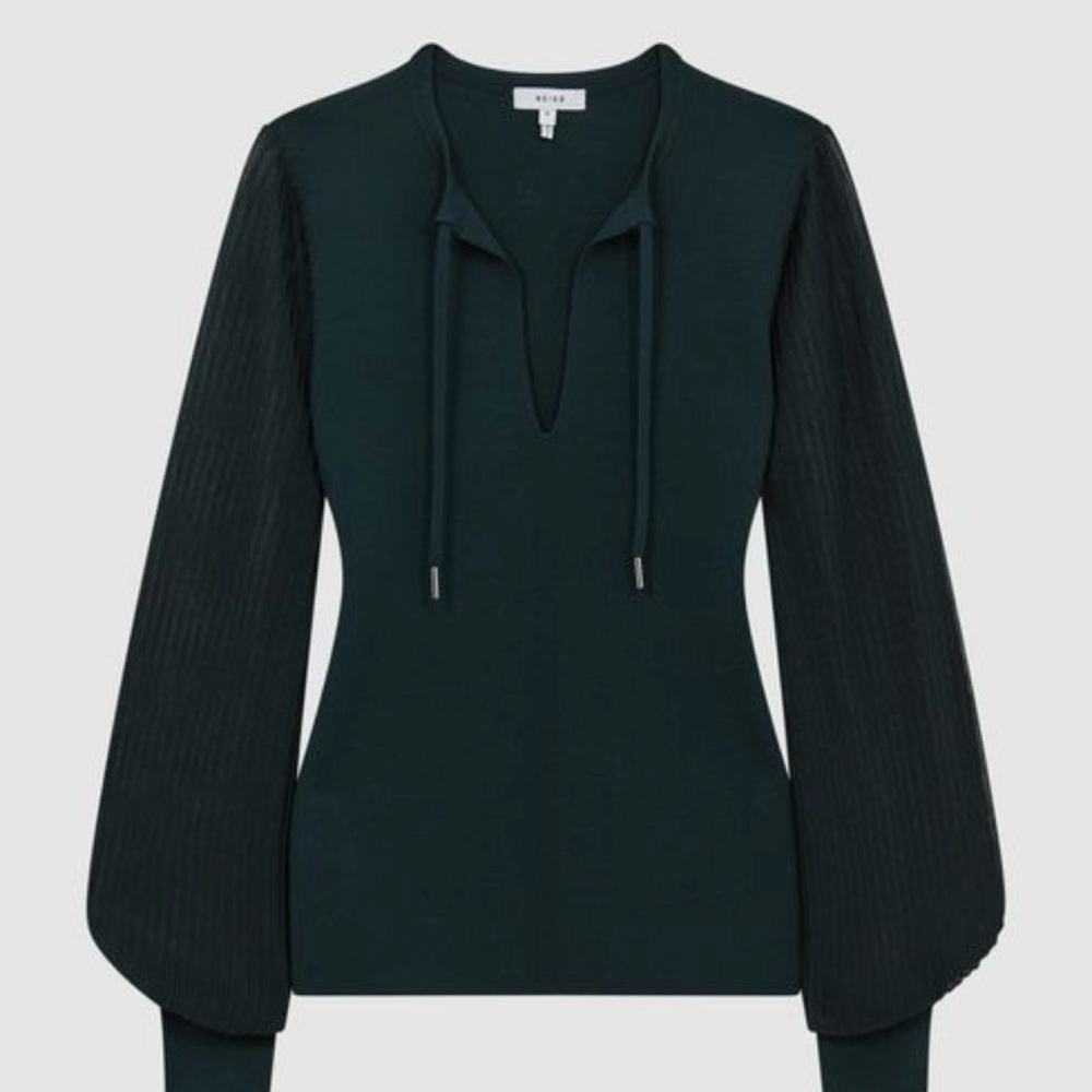 REISS Sloane hybrid sweater